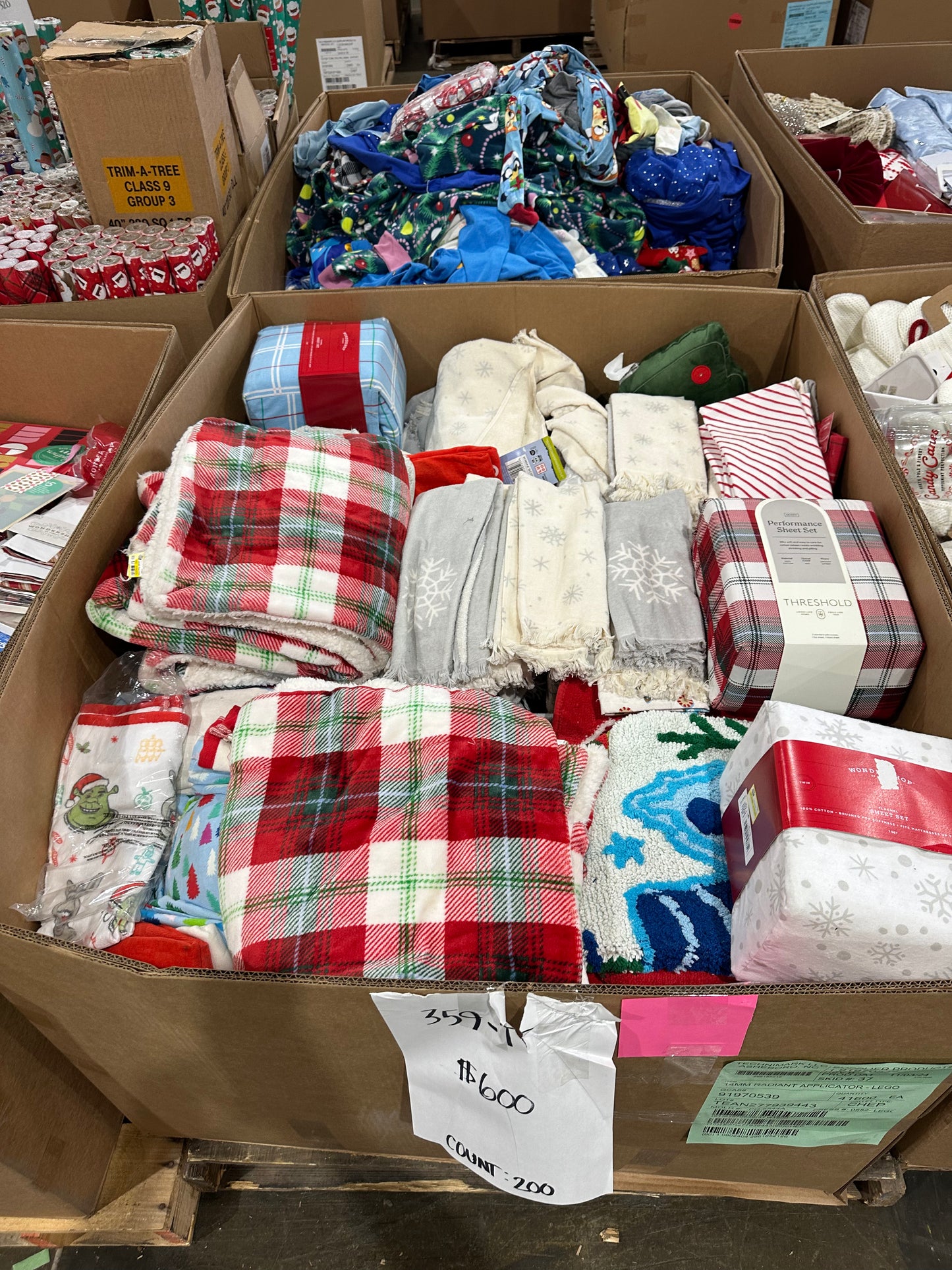 Holiday Blankets & Home Textiles Pallet - (359-T)