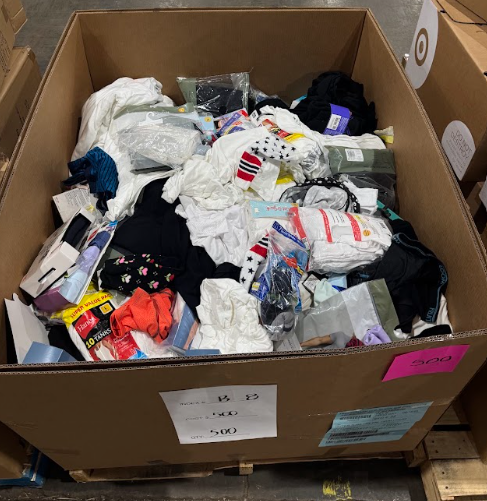 Mixed Socks & Apparel Pallet – B-8- qty: 500