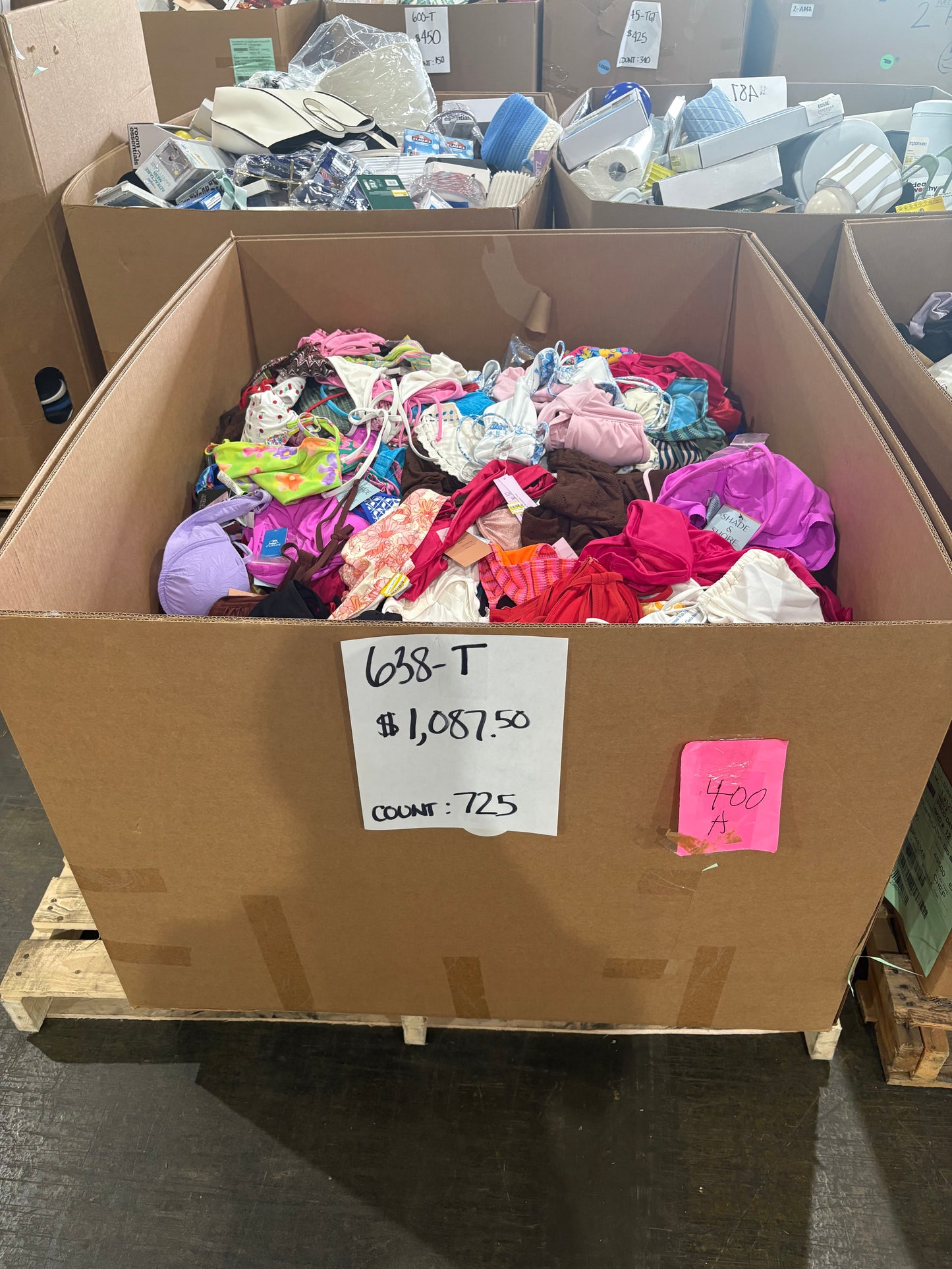 Women's Swimwear & Apparel Pallet  (638-T)- Count 725