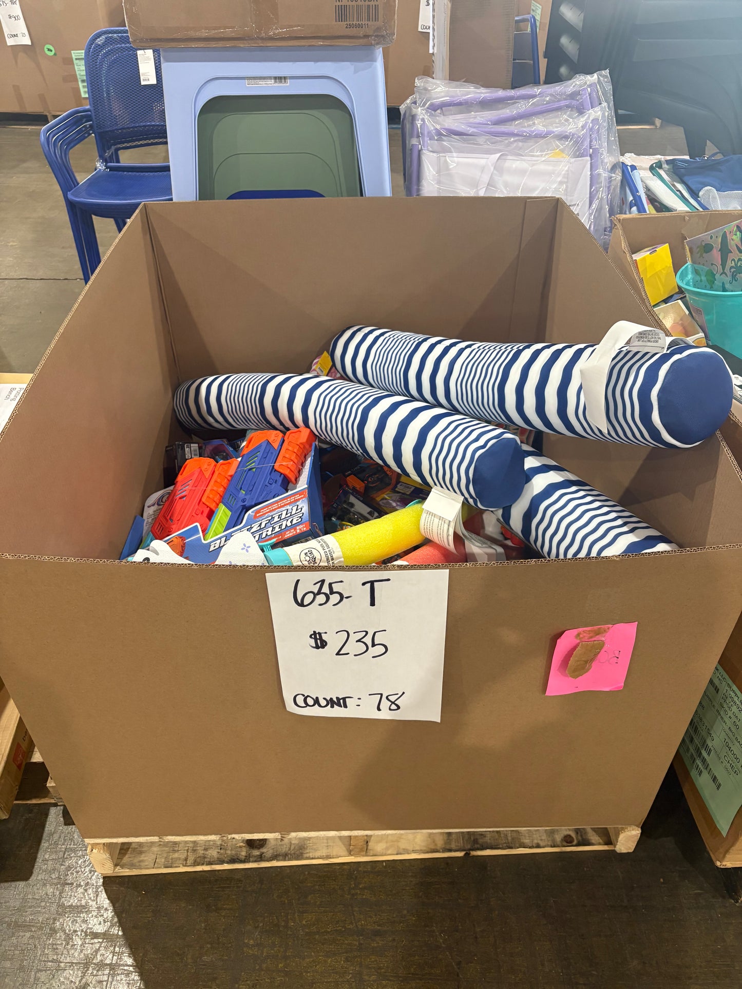 Outdoor Toys & Pool Accessories Pallet - Count 78 (635-T)