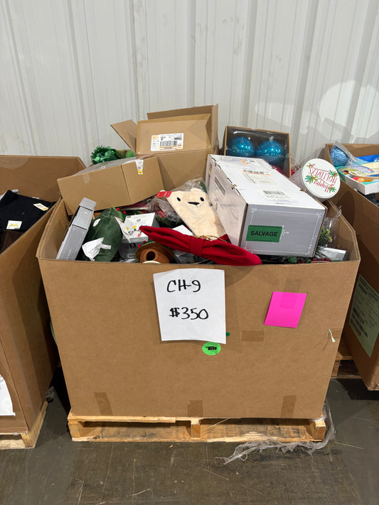 Holiday Plush, Ornaments & Décor Pallet – CH-9