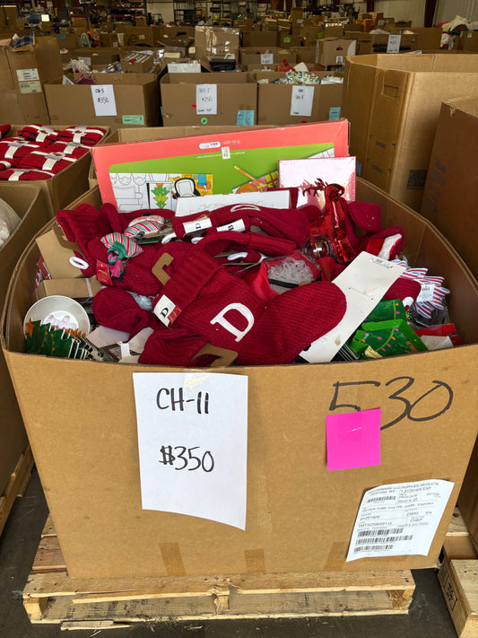 Holiday Stockings & Christmas Decor Pallet – CH-11