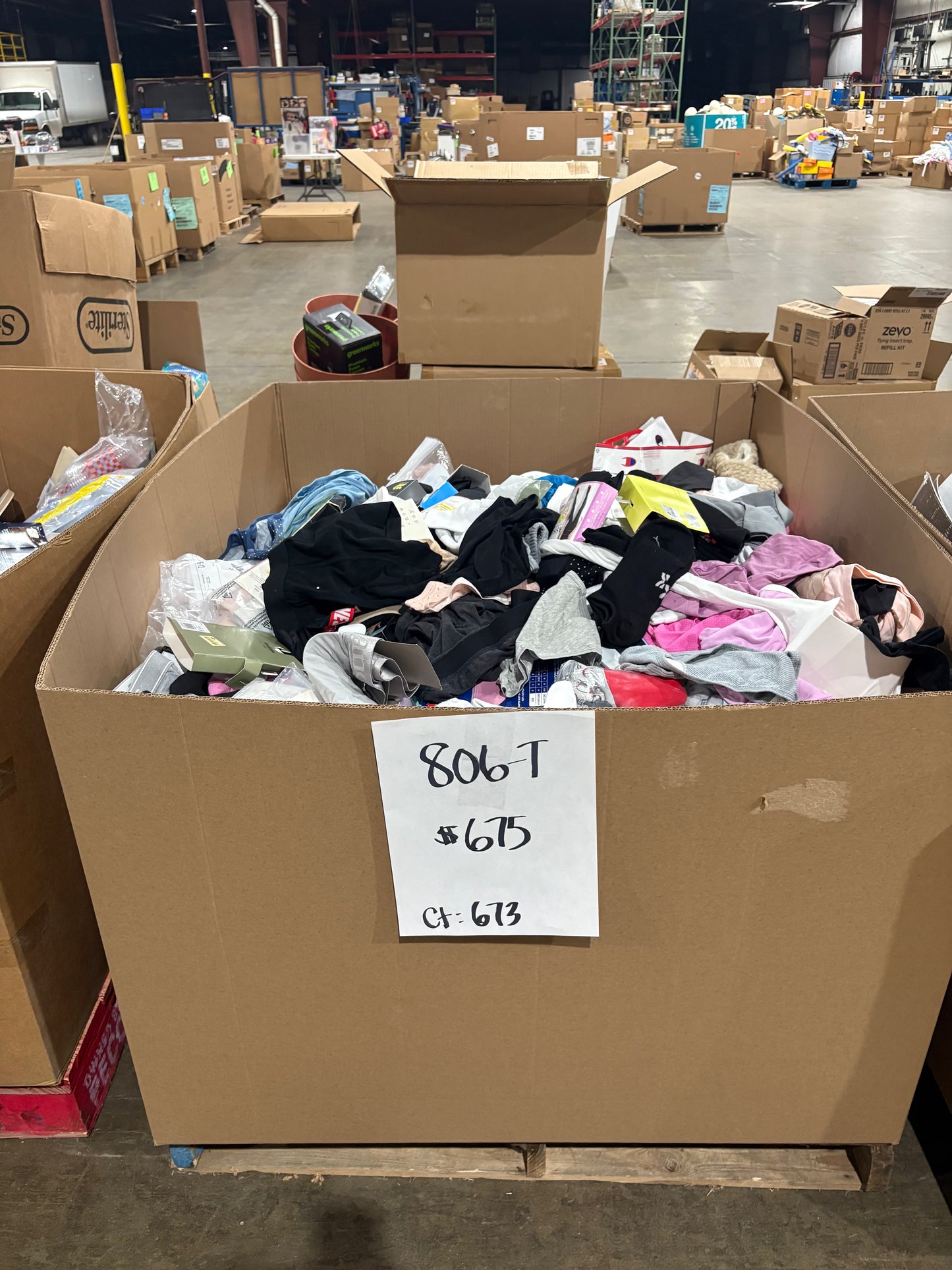 🧦 Intimates, Socks & Undergarment Pallet – Count 673 | Health & Beauty 806-T