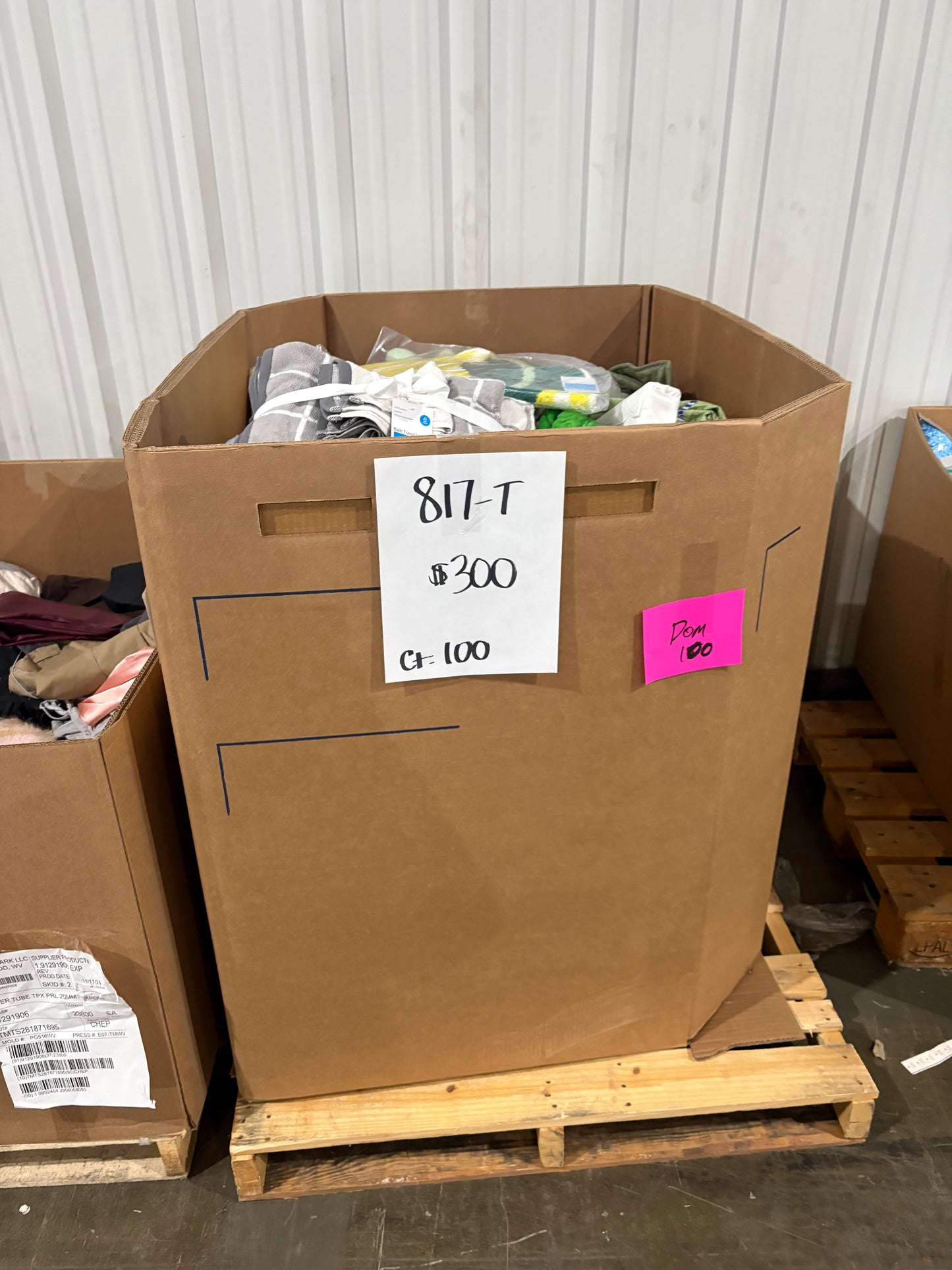 Home Linens & Towel Sets Pallet – Count 100 | General Merchandise 817-T