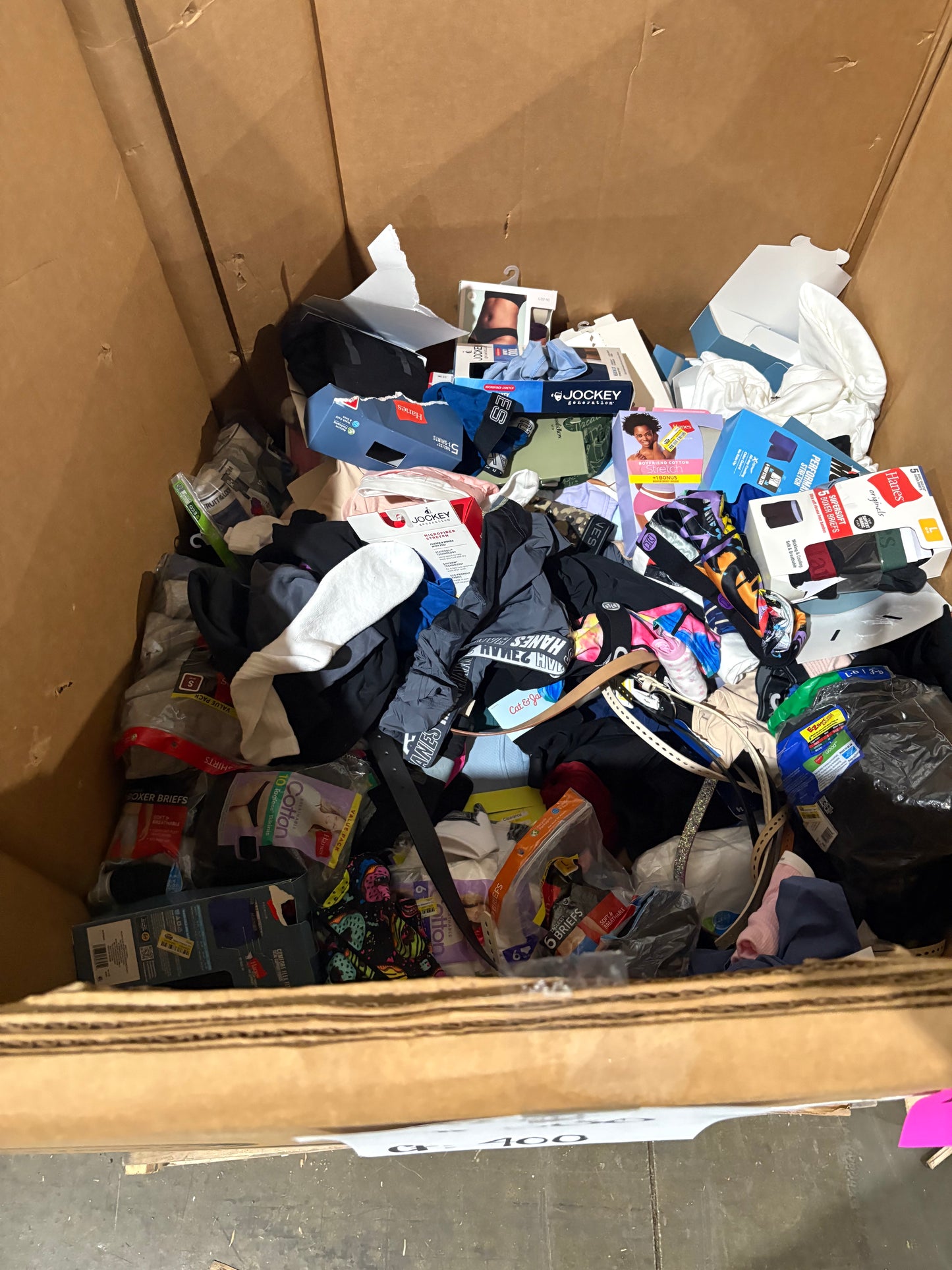 Mixed Underwear, Socks & Intimates Pallet – Count 400 | Health & Beauty 822-T