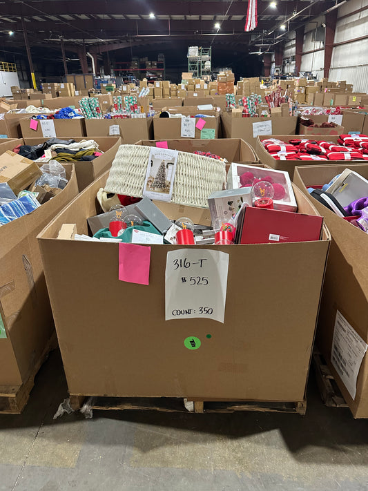 Holiday Decor & Seasonal Accessories Pallet (316-TGT)– 350 Count