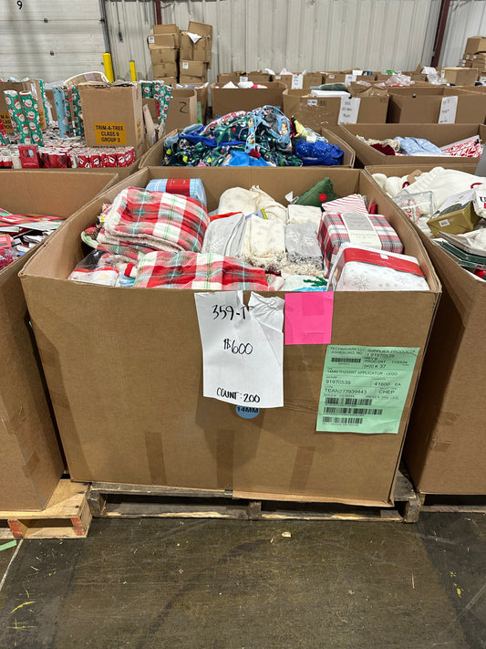 Holiday Blankets & Home Textiles Pallet - (359-T)