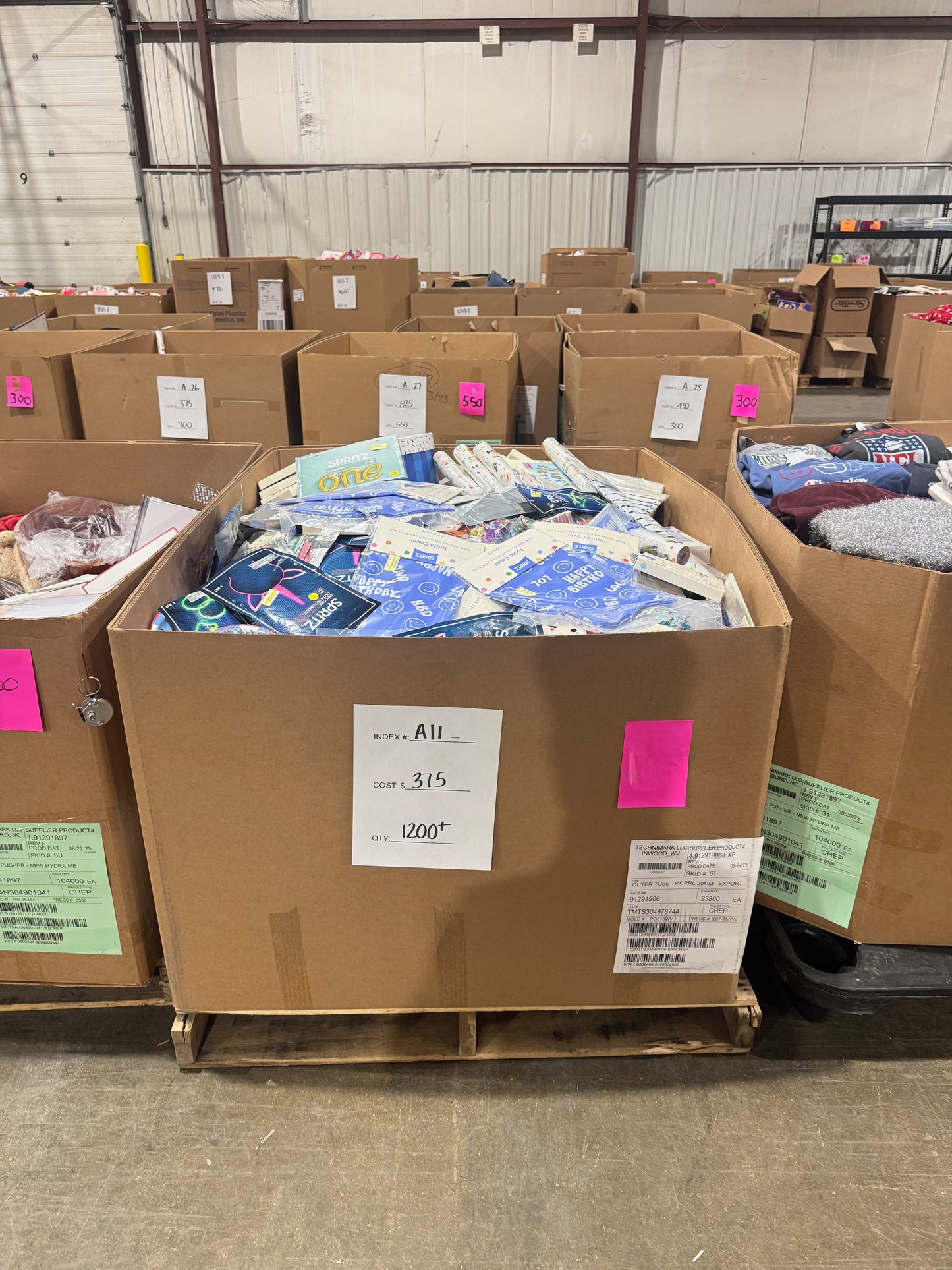 Party Supplies & Celebration Merchandise Pallet A-11