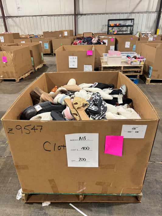 Mixed Slippers & Footwear Pallet A-13