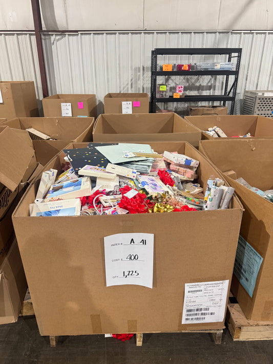 Mixed Party Supplies, Gift Wrap & Celebration Merchandise Pallet A-41
