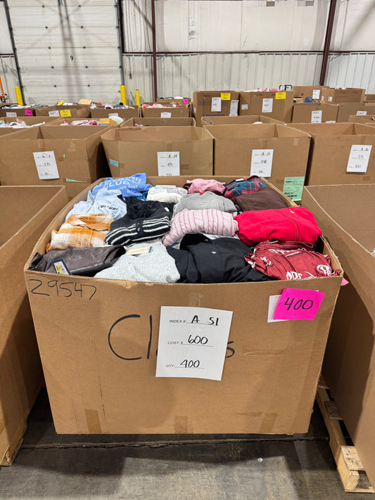 Mixed Clothing & Apparel Pallet- A-51