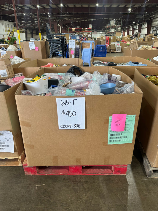 Mixed Kitchen, Party & Household Goods - (615-T)
