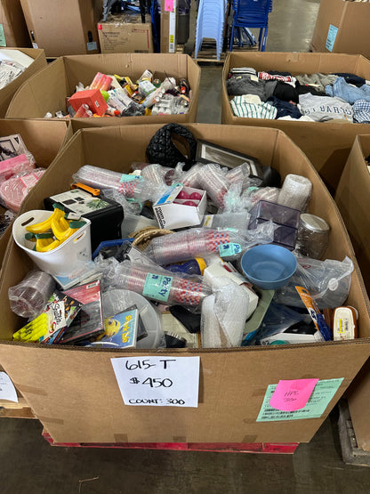Mixed Kitchen, Party & Household Goods - (615-T)
