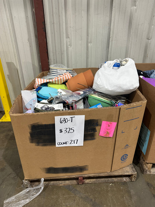 Mixed Household, Kitchen & Utility Goods - (630-T)