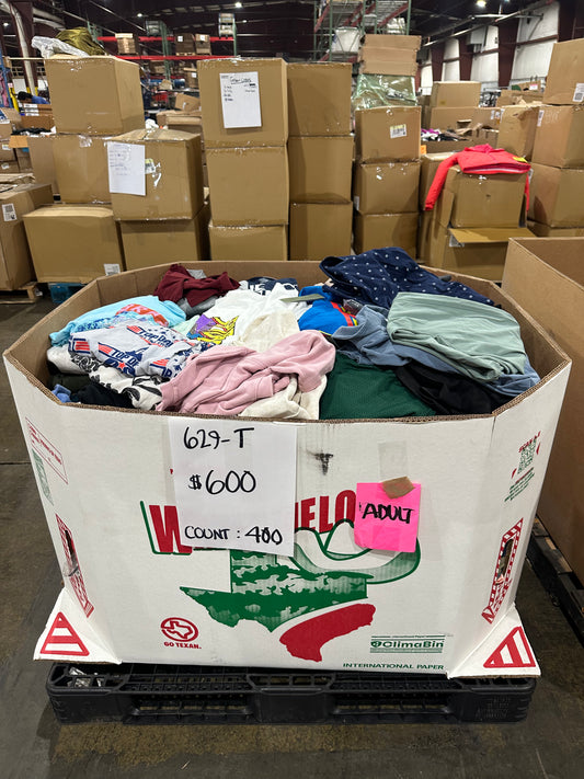 Mixed Casual Apparel Lot - (629-T)