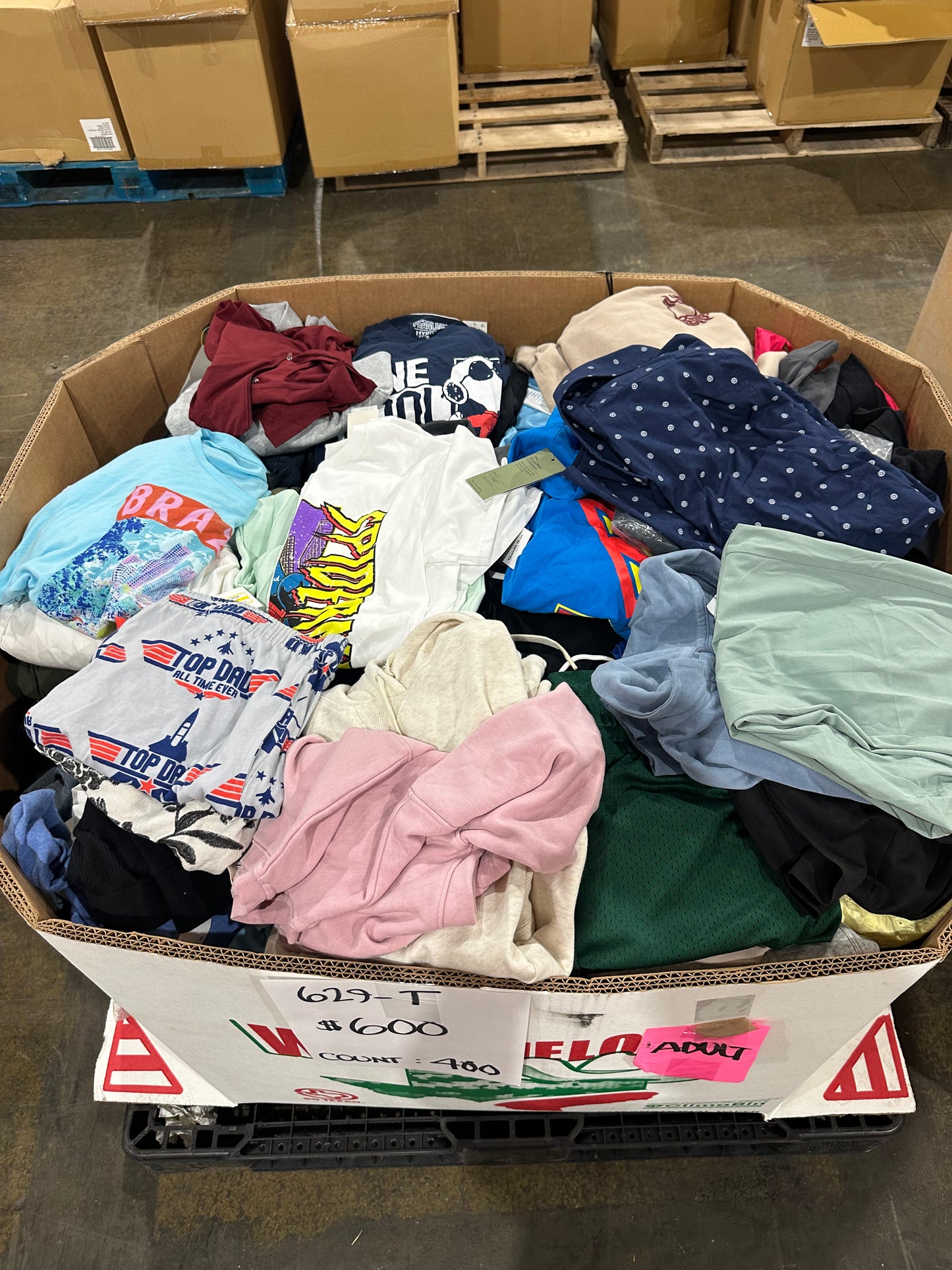 Mixed Casual Apparel Lot - (629-T)