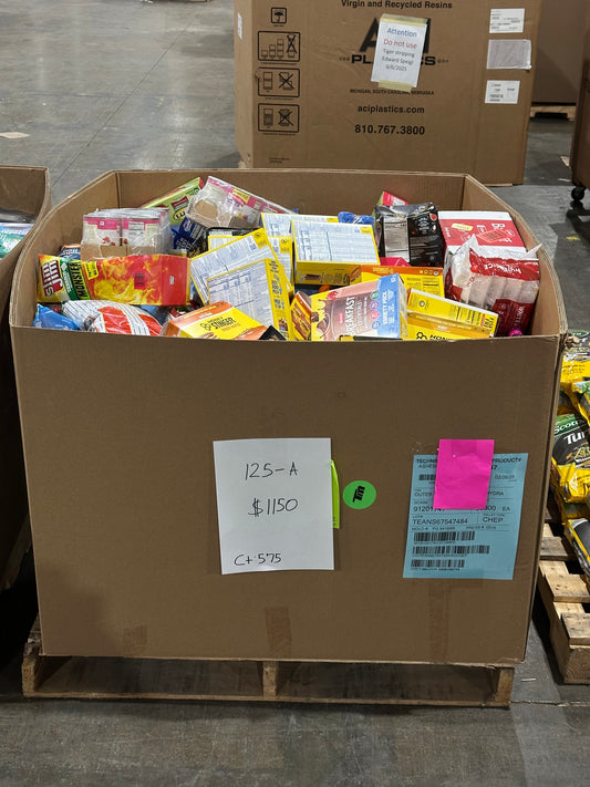 Perishable Goods Pallet – Honey Stinger, Snacks, & Beverages – 125-A