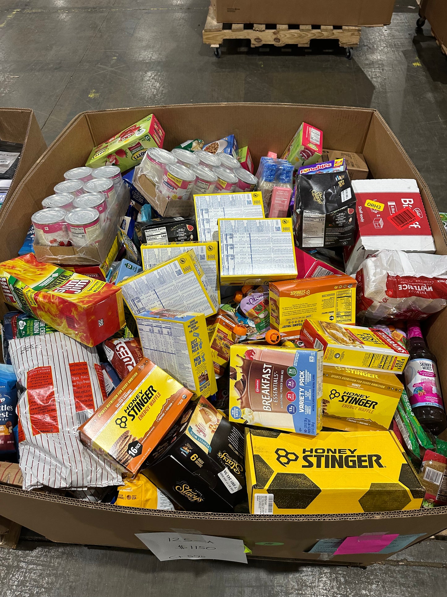 Perishable Goods Pallet – Honey Stinger, Snacks, & Beverages – 125-A