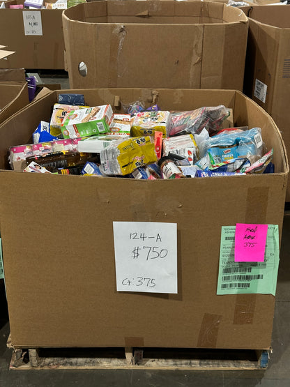 🍜 Perishable Goods Pallet – Snacks, Ramen, Energy Drinks – 124-A