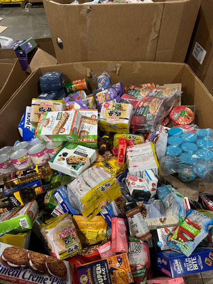 🍜 Perishable Goods Pallet – Snacks, Ramen, Energy Drinks – 124-A