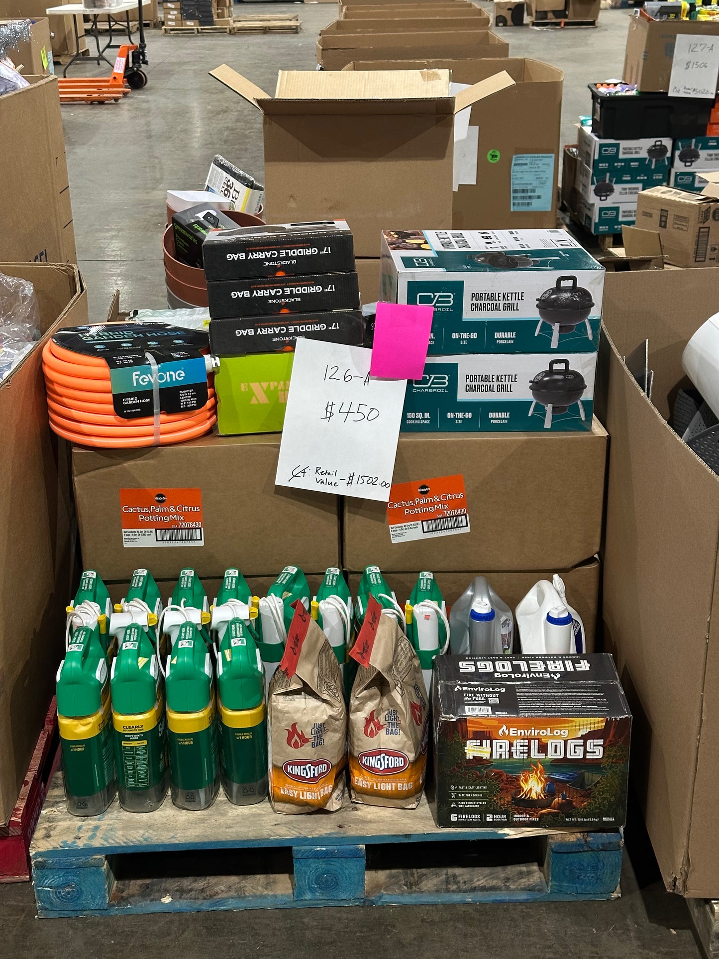 Lawn & Garden / Home Essentials Pallet – Mixed Items – 126-A