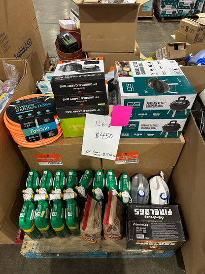 Lawn & Garden / Home Essentials Pallet – Mixed Items – 126-A