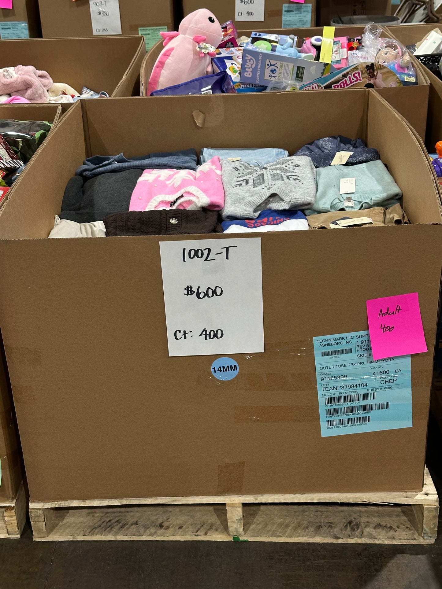 Adult Apparel Pallet – 1002-T