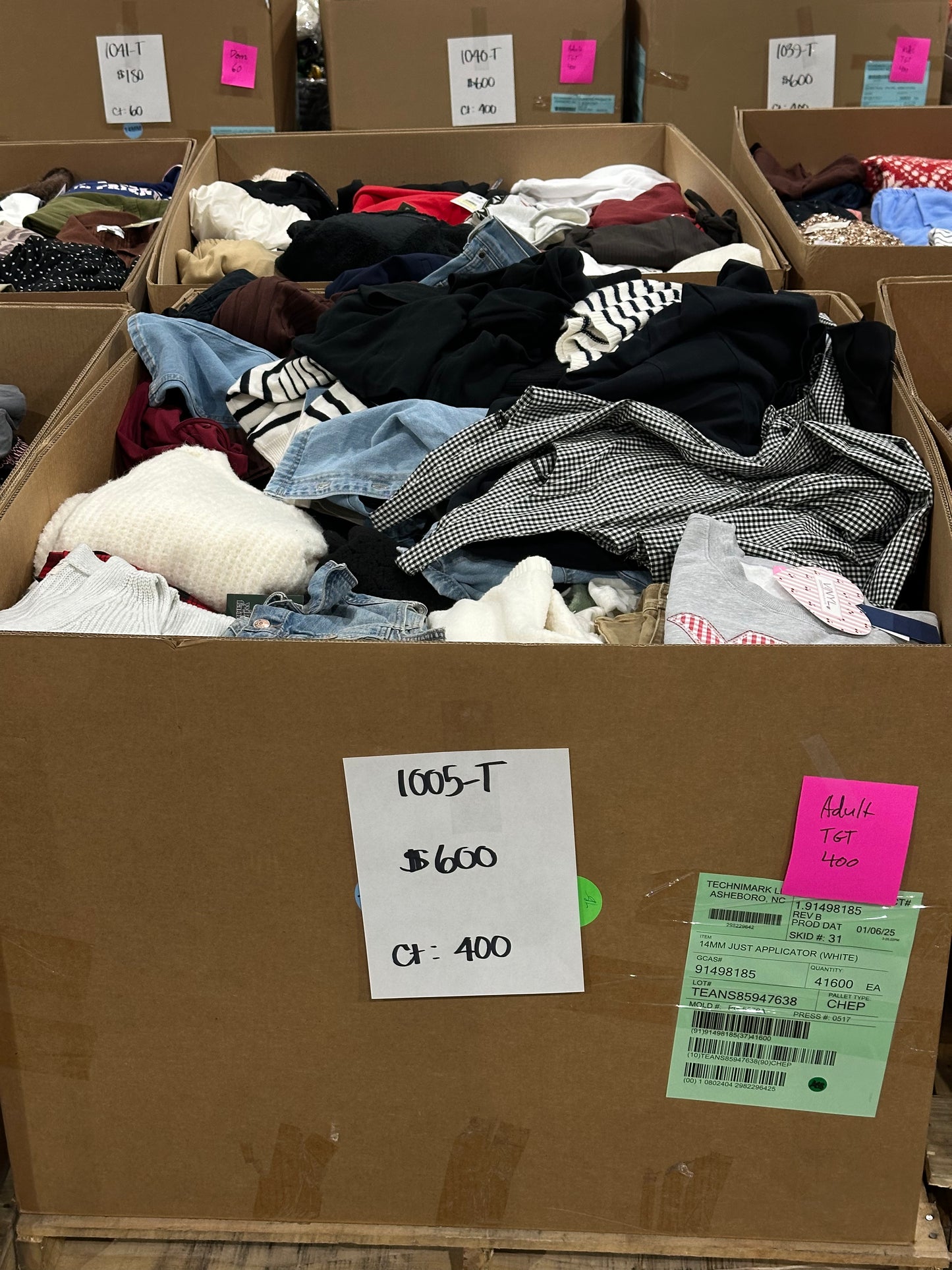 Adult Apparel Pallet – 1005-T