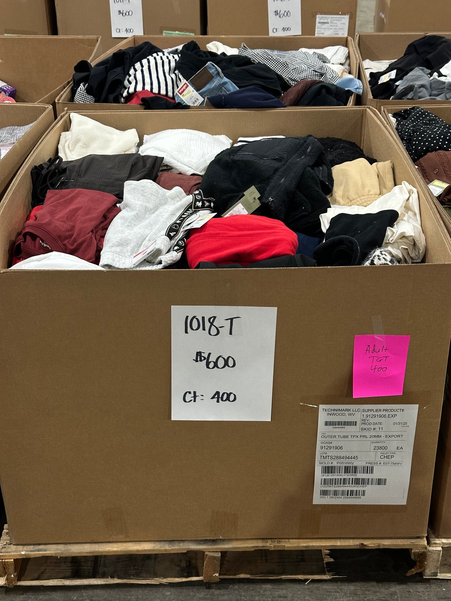 Mixed Adult Apparel Pallet – 1018-T