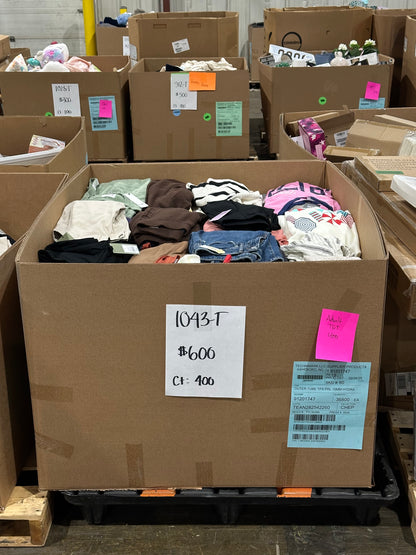 Adult Apparel Pallet – Assorted Styles – 1043-T