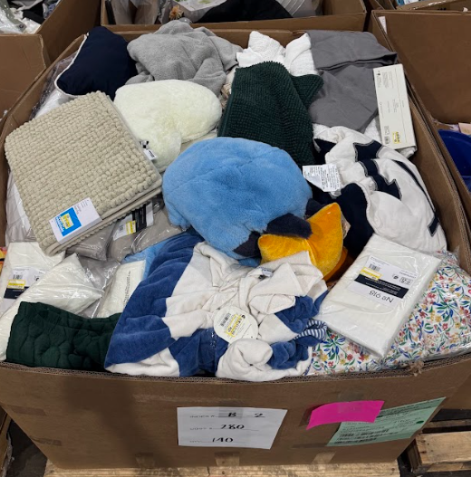 Mixed Bedding & Home Textiles Pallet – B-2- qty 140