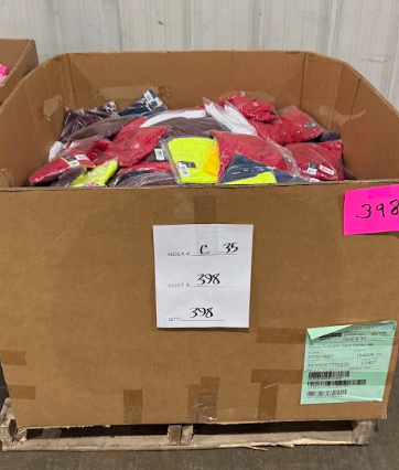 Mixed Clothing & Apparel Pallet – 398 Count- C-35