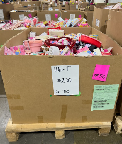 Valentine Party Supplies & Toys Pallet-1161-T $200 SALE