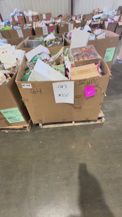 Assorted Holiday Ornament & Gift Wrap Pallet – CH-3