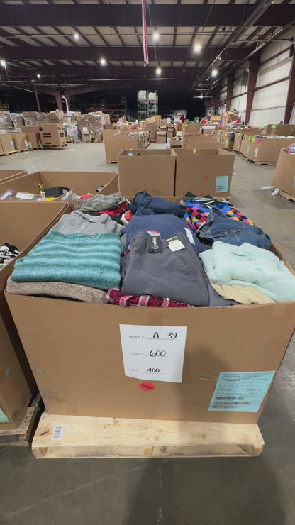 Mixed Winter Apparel & Fashion Clothing Pallet A-39