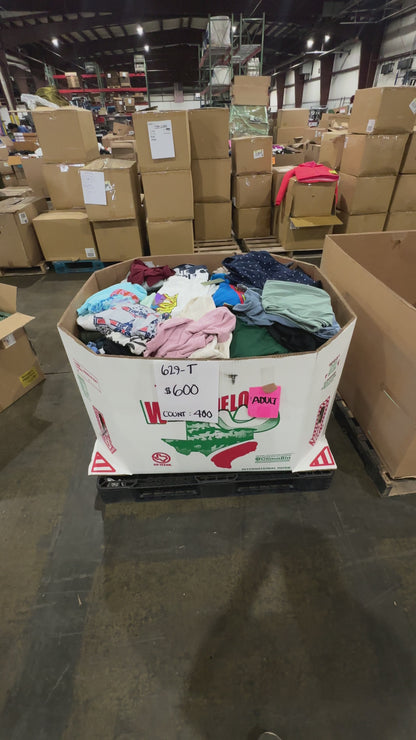Mixed Casual Apparel Lot - (629-T)
