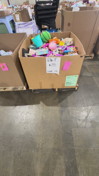 Mixed Toys & Games Pallet - Count 245 (636-T)